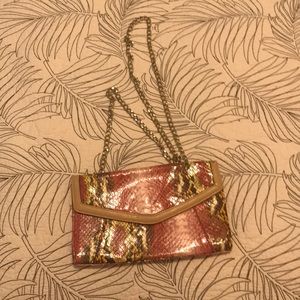 Kate Landry shoulder snake print bag